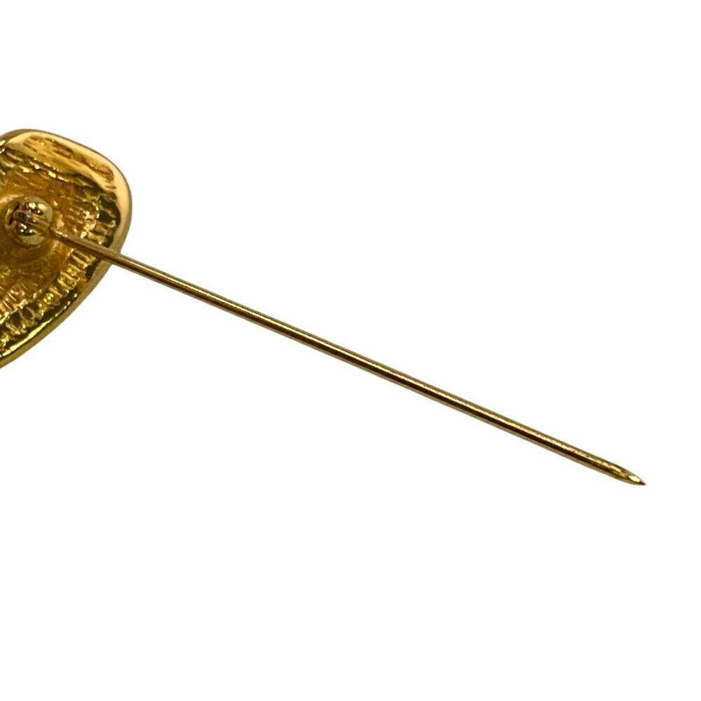 CHANEL Authentic Gold Logo Brooch - Picture 5 of 9